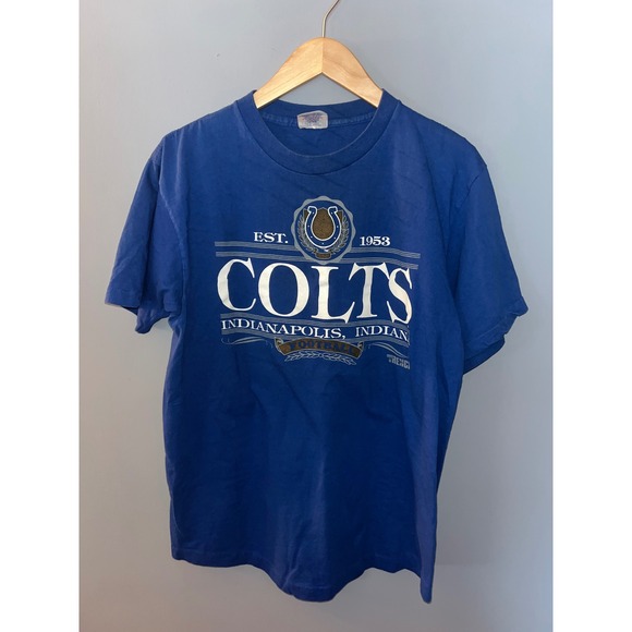 Trench Other - Vintage Indianapolis Colts T-Shirt NFL Football Blue Mens Size Large